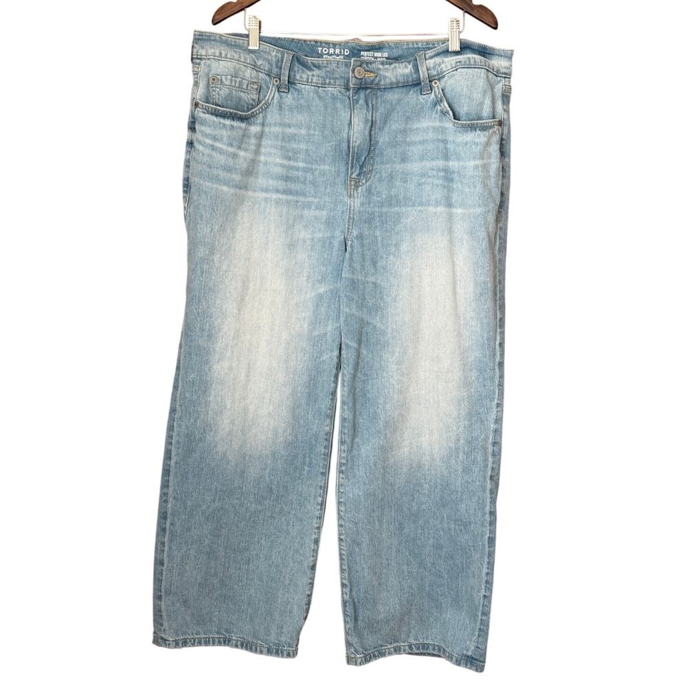 Torrid Perfect Rigid Stretch Wide-Leg Jean Size 20S